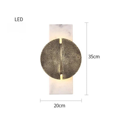 Applique murale LED moderne en marbre style internet pour hôtel et café — LZ4D7XQ