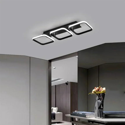 Plafonnier LED moderne forme ronde et carrée pour intérieur — LZ4X9P2