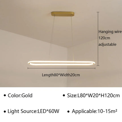Suspension LED moderne pour décoration intérieure élégante — LZ4X9P