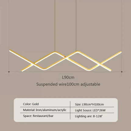 Suspension LED moderne pour intérieur au design élégant — LZ4X9T