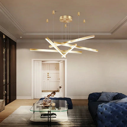 Suspension LED en cuivre pour décoration intérieure élégante — LZ4X9P2