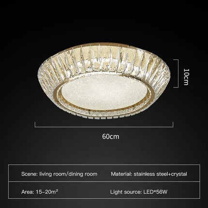 Plafonnier en cristal luxe au design nordique pour intérieur — LZ4X9M