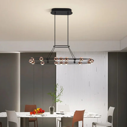 Lustre LED circulaire au design nordique pour intérieur moderne — LZ4X9P2