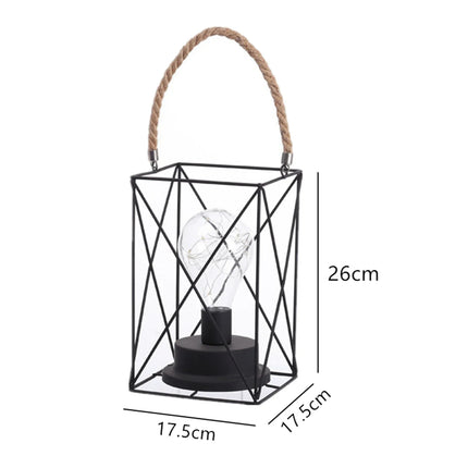 Lampe de table rétro en fer forgé pour bureau et lecture — LZ4P9XJ