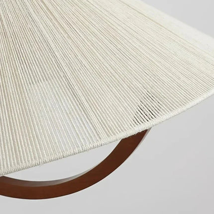 Suspension en bois avec corde de chanvre style naturel — LZ4D7Q9