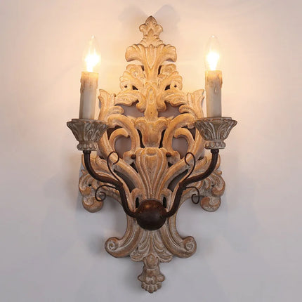 Applique murale en bois massif style nordique pour décoration de club — LZ4X9M2