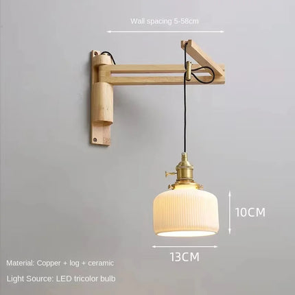 Applique murale extensible en cuivre au design élégant et fonctionnel — LZ4X9T