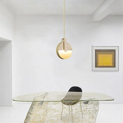 Lustre rotatif créatif au design italien nordique zen — LZ4X9P