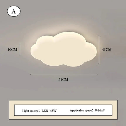 Plafonnier créatif en forme de nuage pour chambre d'enfant chaleureuse — LZ7QX2