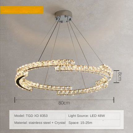 Suspension LED décorative en cristal style nordique — LZ4X9Q2F
