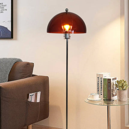 Lampadaire LED nordique en acrylique avec abat-jour coloré rétro — LZ4X9P2