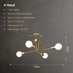 4 lampes - Doré / Pas de blubs