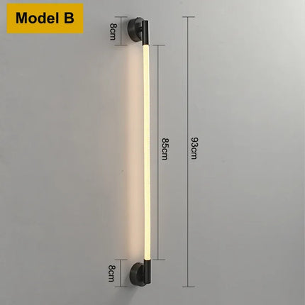Applique murale LED moderne en tube néon silicone tissé — LZ4X9P2