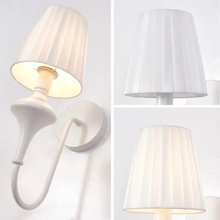 Lampe de chevet nordique en fer forgé avec applique murale simple — LZ7XQ2