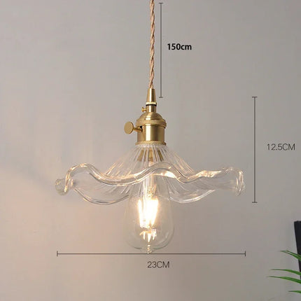 Lustre suspension nordique en laiton et verre pour restaurant — LZ4D9X