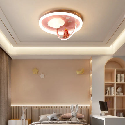 Plafonnier avec ventilateur et éclairage LED pour chambre d’enfant — LZ4X9P