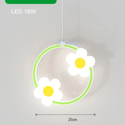 Lustre suspension fleur pour chambre bébé fille — LZ4N8Q7P