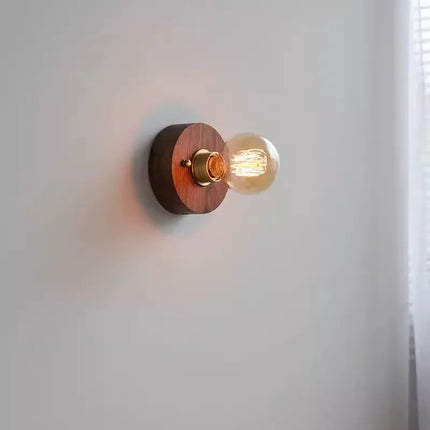 Applique murale en bois style wabi sabi pour éclairage décoratif intérieur — LZ4X9T2
