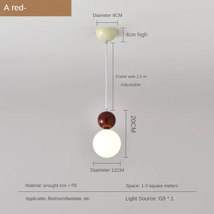 Lustre suspension nordique moderne forme gourde créative — LZ7X9Q