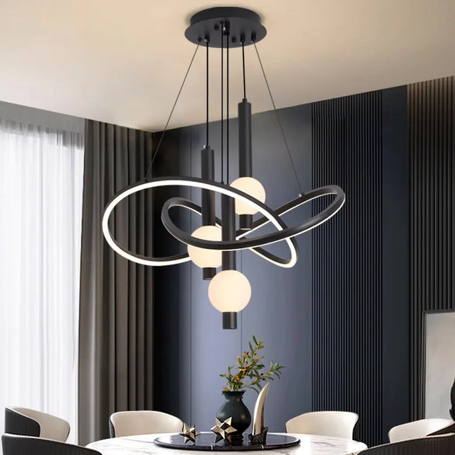 lustre nordique lampes suspendues pour éclairage intérieur
