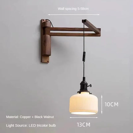 Applique murale extensible en cuivre au design élégant et fonctionnel — LZ4X9T