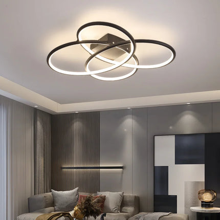 Plafonnier LED intelligent à design floral moderne — LZ4X9T2