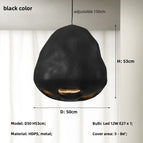 Noir pur D50cm / 3 lumières interchangeables