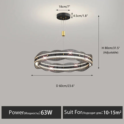Suspension lustre moderne pour salon et restaurant — LZ4N7Q2