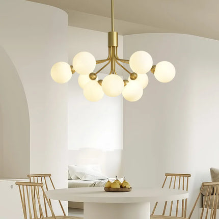 suspension en verre design nordique pour un éclairage moderne