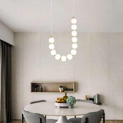 Suspension LED ronde en laiton, cuivre et aluminium décorative — LZ4M7Q2N
