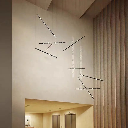 Suspension nordique en acrylique effet bambou pour intérieur — LZ4X9P