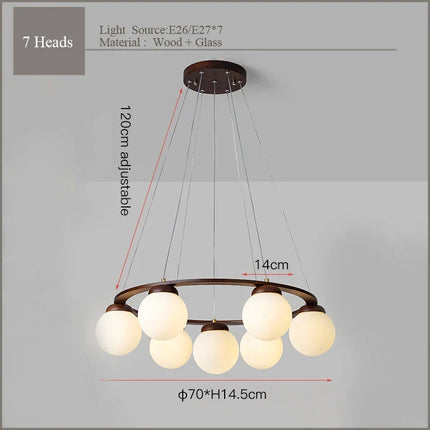 suspension en bois et verre design moderne pour intérieur 2024