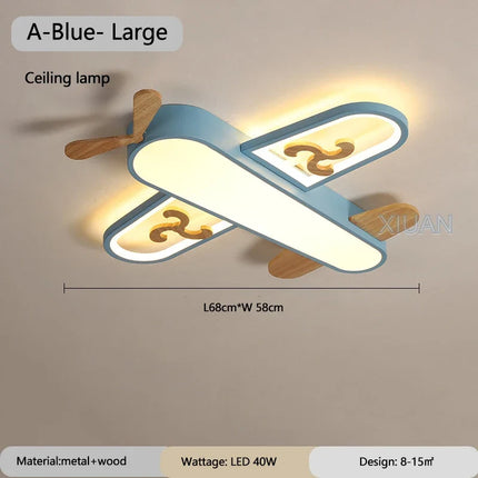Suspension LED en bois et métal pour chambre d’enfant — LZ4QJ7M