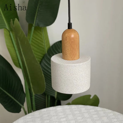 Suspension japonaise en grès pour bar et restaurant en bois massif — LZ4X9T