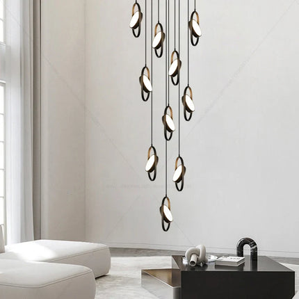 Suspension luminaire en anneau ovale design — LZ4P9XQ