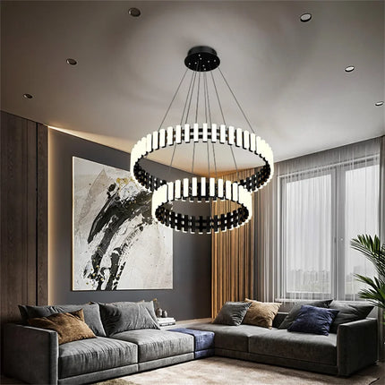 Lustre moderne rond et carré pour décoration de restaurant — LZ4X9J
