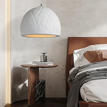 Lustre LED semi-circulaire style nordique wabi sabi — LZ4X7J9