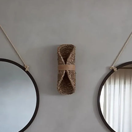 Applique murale rétro en tissage de vigne style nordique élégant — LZ4P9XJ