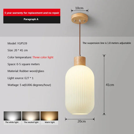 Plafonnier en verre style japonais pour décoration intérieure moderne — LZ4G7XQ