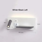 Blanc noir gauche / Blanc chaud (2700-3500K) / Chargement sans fil