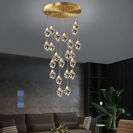 Lustre suspension en cristal pour éclairage élégant et moderne — LZ4X9T