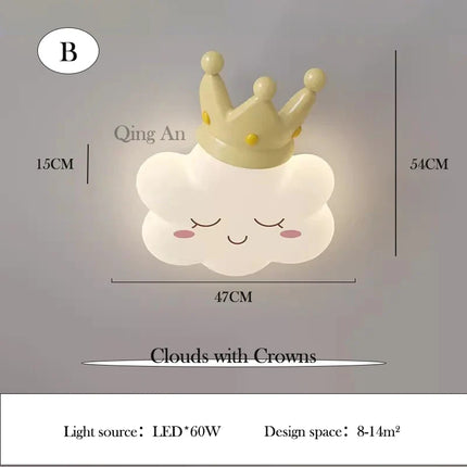 Plafonnier nuage rose pour chambre enfant romantique et chaleureuse — LZ4N7Q2J