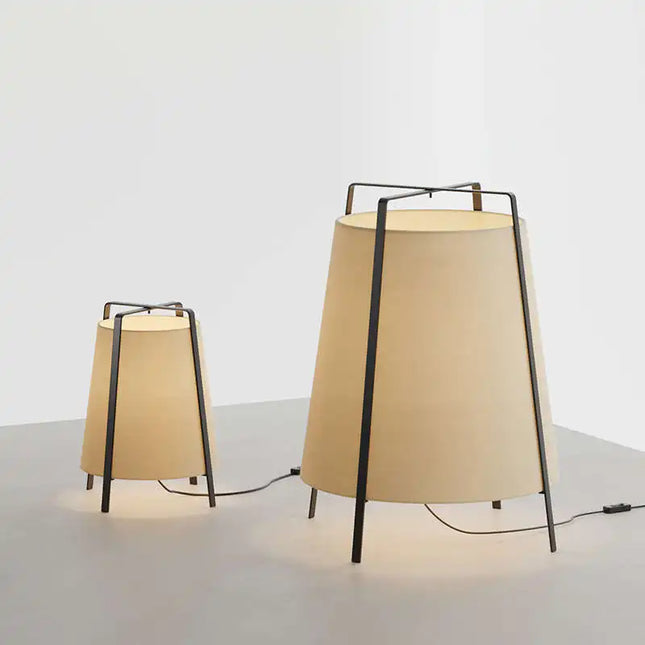 Lampadaire nordique minimaliste avec abat-jour en tissu créatif — LZ4X9P2