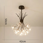 Noir 13 têtes / Dia42xH50CM / Prise G4 | Aucune ampoule incluse