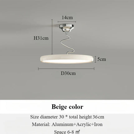 Lustre suspension nordique en aluminium avec éclairage LED — LZ4X9P