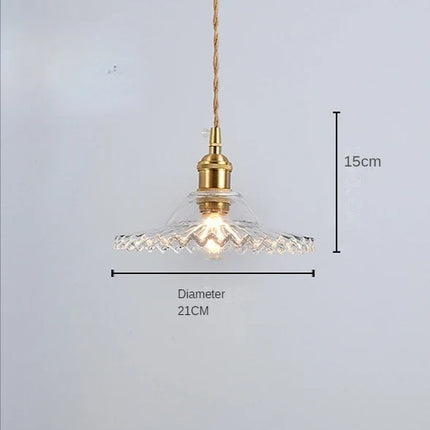 Suspension fleur en verre coloré moderne