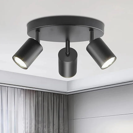 Spot LED sur rail GU10 avec têtes orientables pour intérieur — LZ4X9B