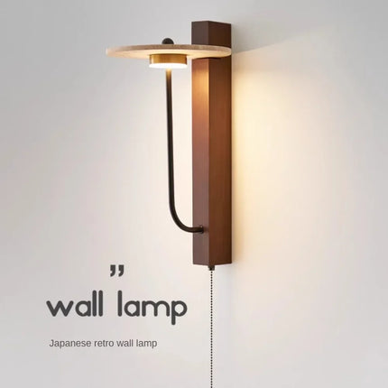 Applique murale LED vintage en pierre naturelle pour éclairage décoratif — LZ4T9XQ