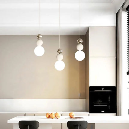 Suspension nordique en verre blanc à fil réglable — LZ4X9P