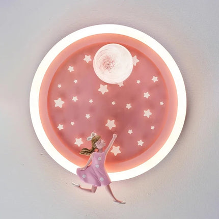 Plafonnier décoratif enfant thème licorne et astronaute — LZ4X9T1